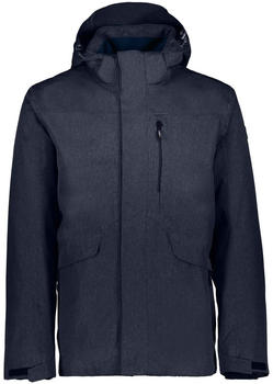 CMP Waterproof Long Jacket (38Z2117) black blue