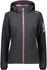 CMP Softshell Jacket Zip Hood Women (39A5006) anthracite/pink fluo