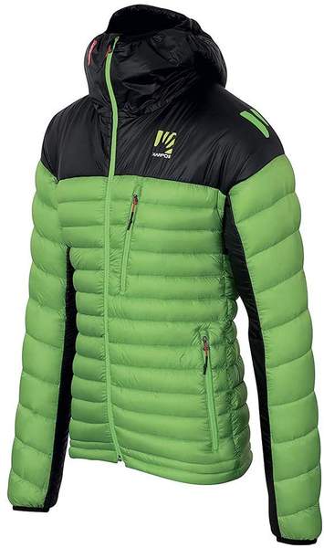 Material & Pflege & Eigenschaften KARPOS K-Performance Light Down Jacket apple green/black