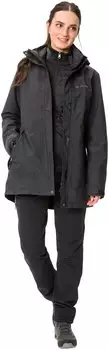 VAUDE Women's Idris 3in1 Parka III phantom black – Praktische Details und hochwertige Verarbeitung