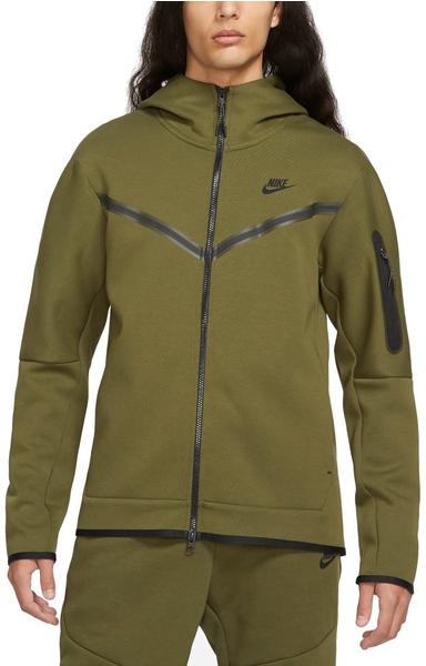 Nike Tech Fleece Windrunner Full Zip Hoodie (CU4489) shown rough green/black