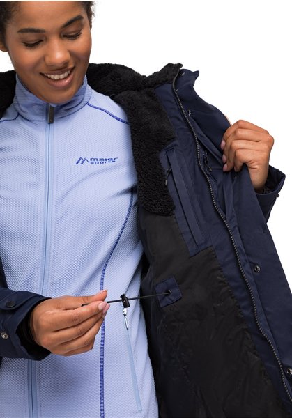  Maier Sports Funktionsjacke Lisa 2 Outdoor-Mantel mit vollem Wetterschutz blau