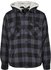 Brandit Textil Brandit Lumberjacket hooded black/grey Gingham, Größe 5XL