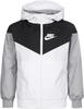 Nike 850443-102, Nike NSW Windbreaker Jungen in white-black-wolf grey, Größe