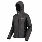 Regatta Arec II Damen-Softshell-Jacke in Stretch-Qualität mit Kapuze schwarz