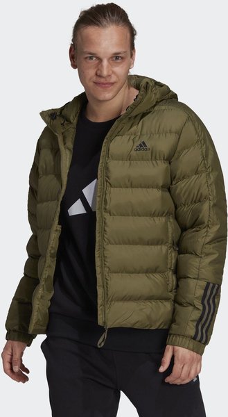 Adidas Lifestyle Itavic 3-Stripes Midweight Hooded Jacket focus olive (GT1677)