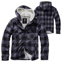 Brandit Textil Brandit Lumber Jacke, schwarz-grau, Größe 2XL