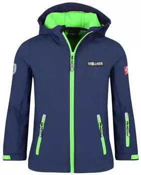 TROLLKIDS Softshelljacke "Oslofjord" in Dunkelblau - 152