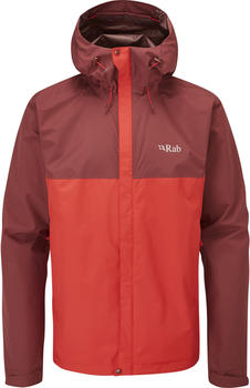 Rab Downpour Eco Jacket deep heather/ascent red