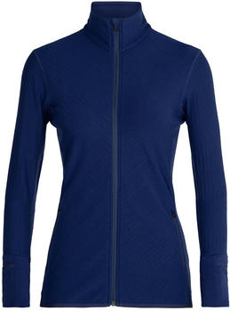 Icebreaker Women's Descender Long Sleeve Zip (103900) navy