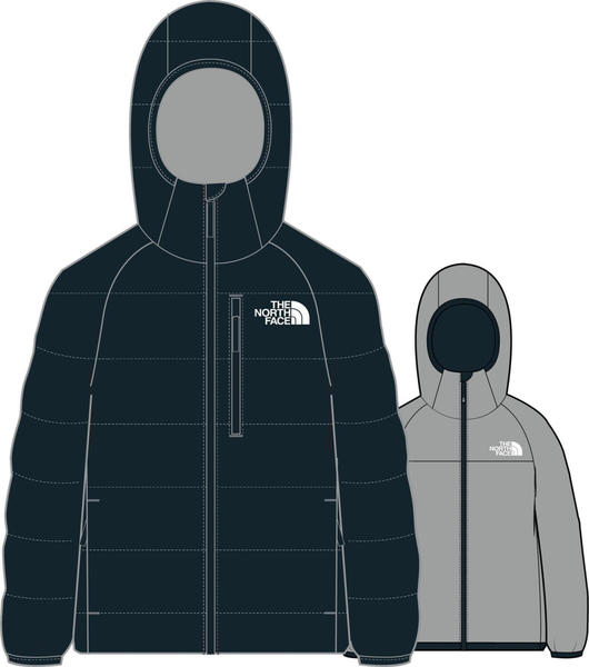 The North Face Reversible Perrito Jacket Youth (NF0A5GC80GY) tnf black/meld grey