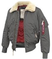 Alpha Industries Injector III Fliegerjacke greyblack, Größe XXL