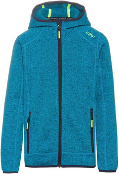 CMP Boy Fleece Jacket Fix Hood (3H60844) azzurro/nero