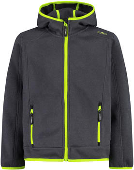 CMP Boy Fleece Jacket Fix Hood (3H60844) titanio