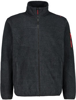 CMP Men's Fleece Jacquard-Knit-Tech Jacket (38H2237) titanio