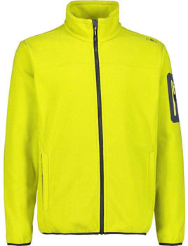 CMP Men's Fleece Jacquard-Knit-Tech Jacket (38H2237) lime