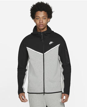 Nike Tech Fleece Windrunner Full Zip Hoodie (CU4489) black/dark grey heather/white