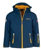 Trollkids Softshelljacke "Oslofjord" in Dunkelblau - 140