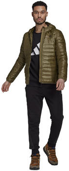 Adidas Varilite Down Hooded Jacket Men focus olive (GT9222)