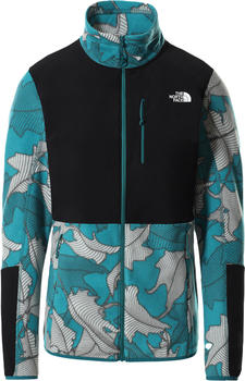 The North Face Diablo Midlayer Full Zip Women shaded spruce back to nature leaf print