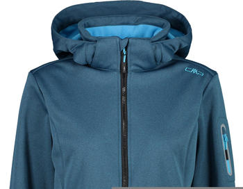 CMP Campagnolo CMP Softshell Jacket Zip Hood Women (39A5006M) lake melange/azzurro