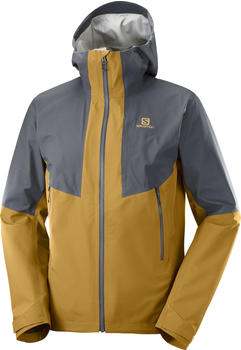 Salomon Outline GTX Hybrid Jacket ebony/bronxe brown