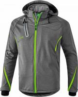 erima 9060710-K, Erima Softshelljacke Function Kinder - grau melange/green gecko -