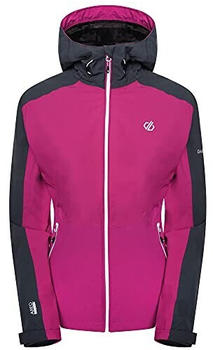 Dare2b Womens Compete II Waterproof Durable Coat activ pink/ebony