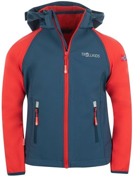 Trollkids Kids Rondane Zip Off Jacket XT (819) bright red/mystic blue