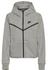 Nike Sportswear Tech Fleece Windrunner Damen-Hoodie mit durchgehendem Reißverschluss - Grau, size: L