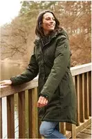 Killtec 3772600, KILLTEC Damen Mantel KOW 165 WMN PRK dunkeloliv female