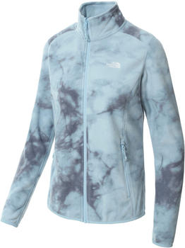 The North Face Women's 100 Glacier Full-Zip Fleece (5IHO) beta blue dye texture print