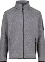 CMP Strickfleecejacke "MAN JACKET" ohne Kapuze atmungsaktiv, schnell trocknend,