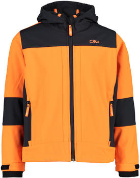 CMP Boys Softshelljacket Fix Hood (3A00094) flash orange/anthracite