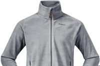 Bergans 3029-844-S, Bergans Hareid Fleece Herren Fleecejacke grau Gr&ouml;&szlig;e S Trekking