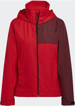 Adidas Terrex Multi RAIN.RDY Primegreen Two-Layer Rain Jacket Women vivid red (HA2317)