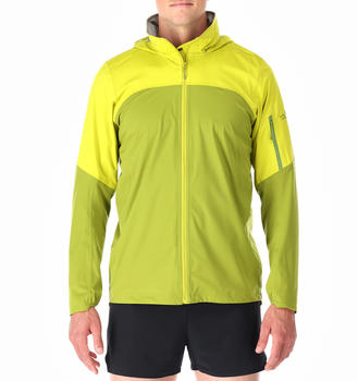 Rab Men's Kinetic Ultra Waterproof Jacket (QWH-13) aspen green/zest