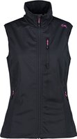 CMP Damen leichte Softshell-Westenjacke Schwarz 44