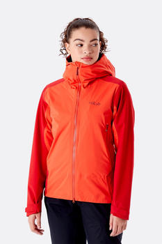 Rab Women's Kinetic Alpine 2.0 Waterproof Jacket (QWG-70) grapefruit