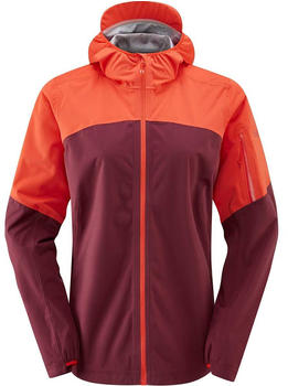Rab Women's Kinetic Ultra Waterproof Jacket (QWH-14) red grapefruit/deep heather