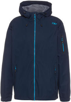 CMP Herren Wasserdichte Packbare Jacke aus Ripstop schwarz blau