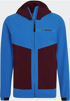 Adidas Terrex Multi Soft Shell Jacket shock blue/shadow red