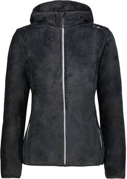 CMP HighLoft-Fleece f&uuml;r Damen mit Kapuze (38P1546) black/graffite