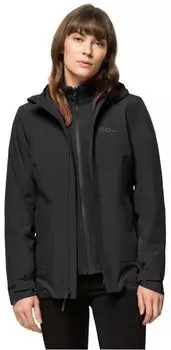 Jack Wolfskin Damen Moonrise 3in1 Jacke schwarz