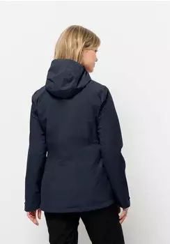 Jack Wolfskin Damen Moonrise 3in1 Jacke night blue – Jack Wolfskin Moonrise 3in1 – Wanderjacke für wechselnde Bedingungen