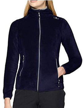 CMP Campagnolo CMP HighLoft-Fleece f&uuml;r Damen mit Kapuze (38P1546) black blue