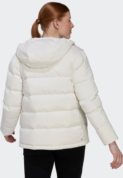 Material & Pflege & Eigenschaften Adidas Helionic Down Hooded Jacket Women white (HG4887)