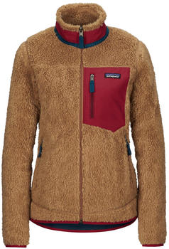 Patagonia Women's Classic Retro-X Fleece Jacket nest brown w/wax red