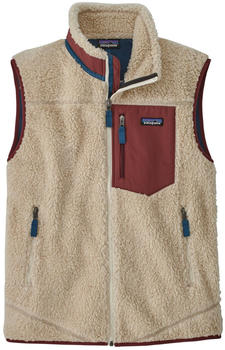Patagonia Men's Classic Retro-X Fleece Vest dark natural w/sequoia red