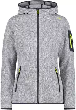 CMP Woman Fleece Jacket Fix Hood (3H19826) grey/limone